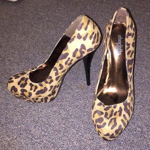 Charlotte Russe cheetah print heels